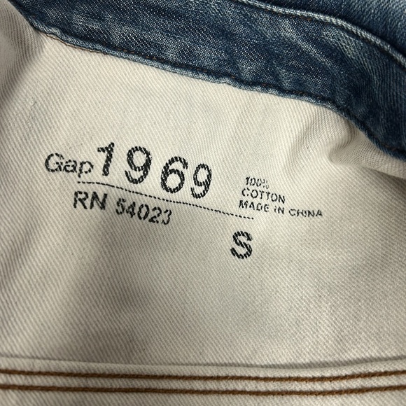 Classic Blue Denim Jacket gap 1969 size small 100% cotton - Picture 6 of 8